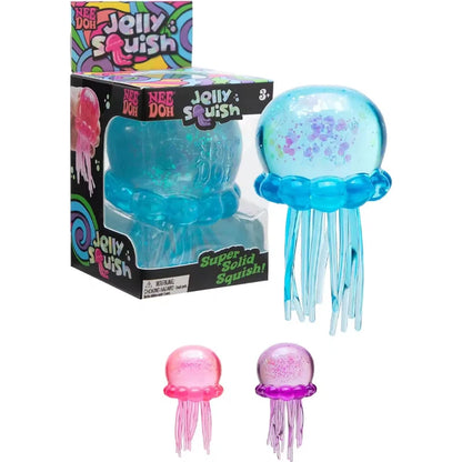 Squishies Nee Doh Jellyfish Squish Toy Fidget Toy, Water Sensory Soft Jelly Squeeze Stress Relief Fidget Toy