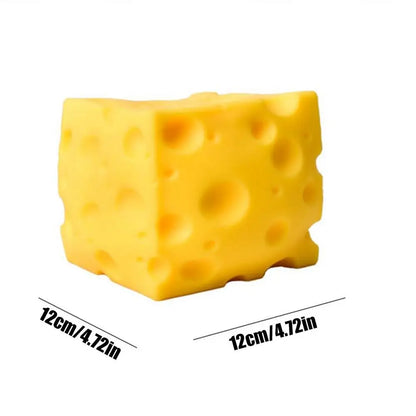Squeeze Cheese Toy Large Soft Funny Novelty Leisure Games Quiet Fidget Toys for Kids Adults Family Friends Youth Teens Offices